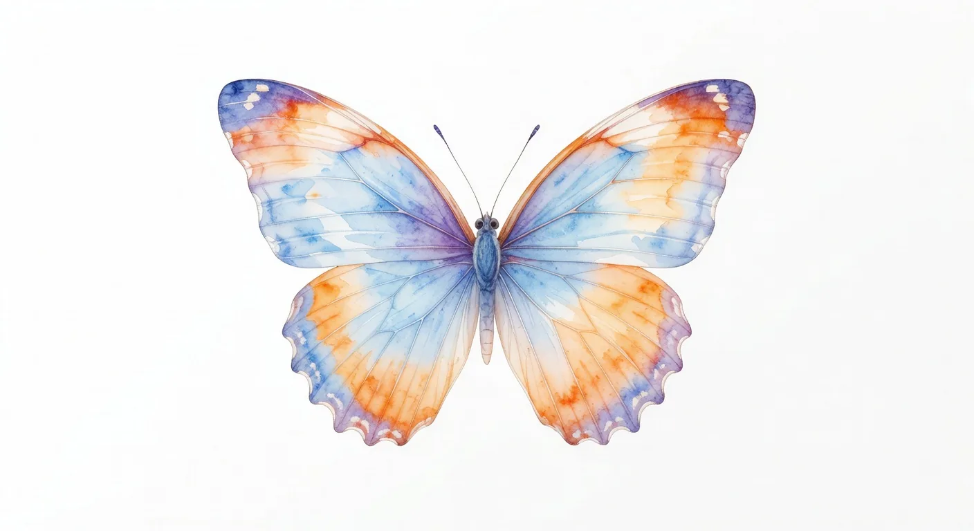 Delicate Watercolor Butterfly